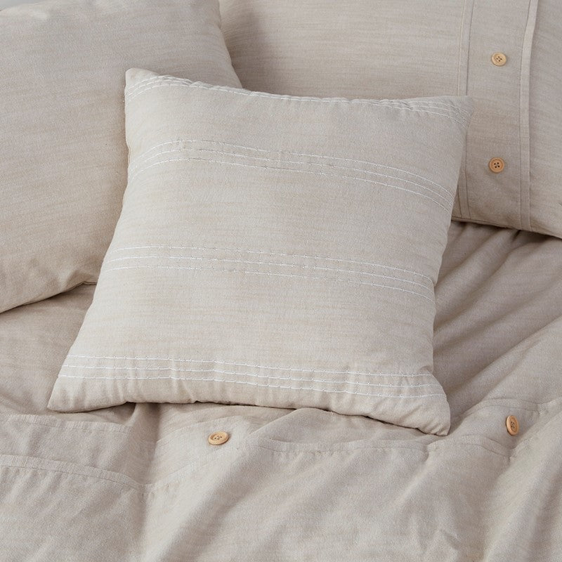 Dover 5-Piece Organic Cotton Comforter Cover Set | GOTS Certified | Natural - Quahog Bay Bedding