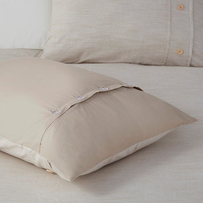 Dover 5-Piece Organic Cotton Comforter Cover Set | GOTS Certified | Natural - Quahog Bay Bedding