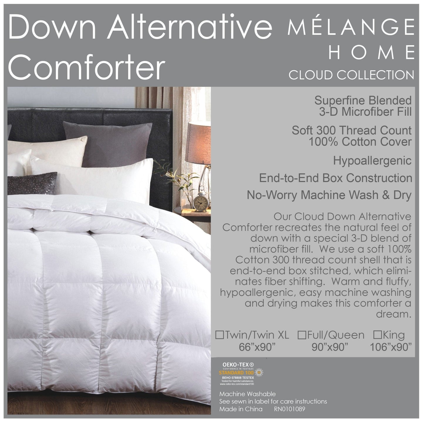 Down Alternative Cloud Comforter - Quahog Bay Bedding