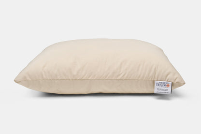 Down Alternative Pillow with Recycled Polyester Fill - American Made With USA Grown Cotton - Quahog Bay Bedding