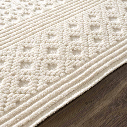 Drago White Washable Area Rug - Quahog Bay Bedding