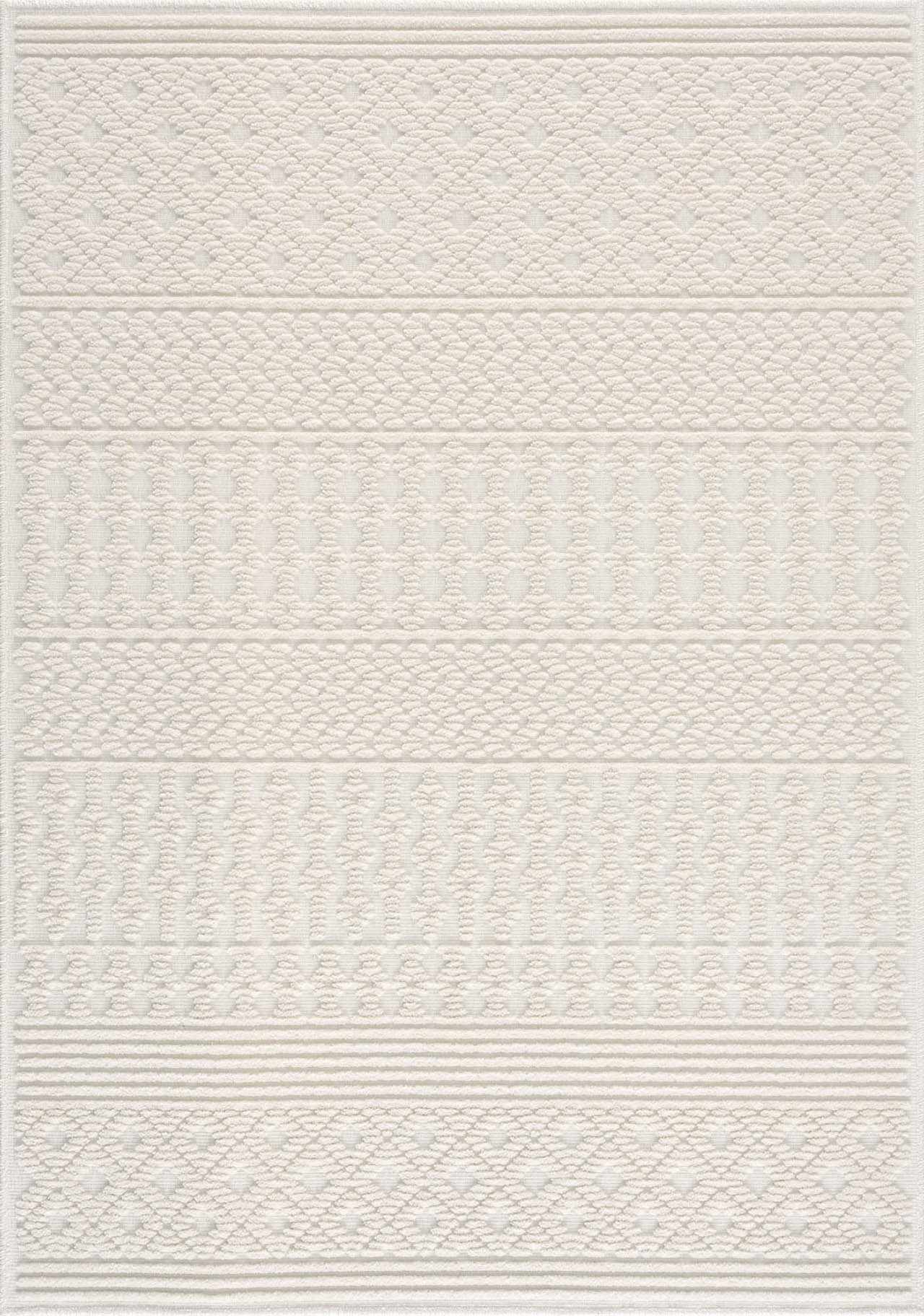 Drago White Washable Area Rug - Quahog Bay Bedding