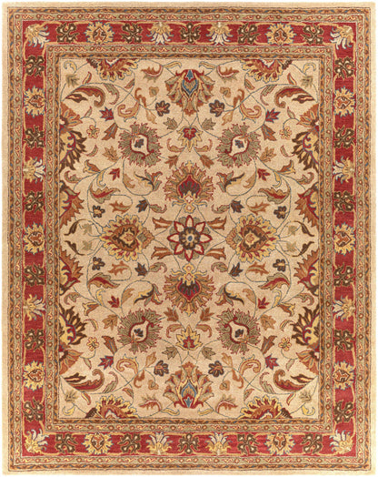 Cherryfield Hand Tufted Brown & Rust 1001 Wool Rug