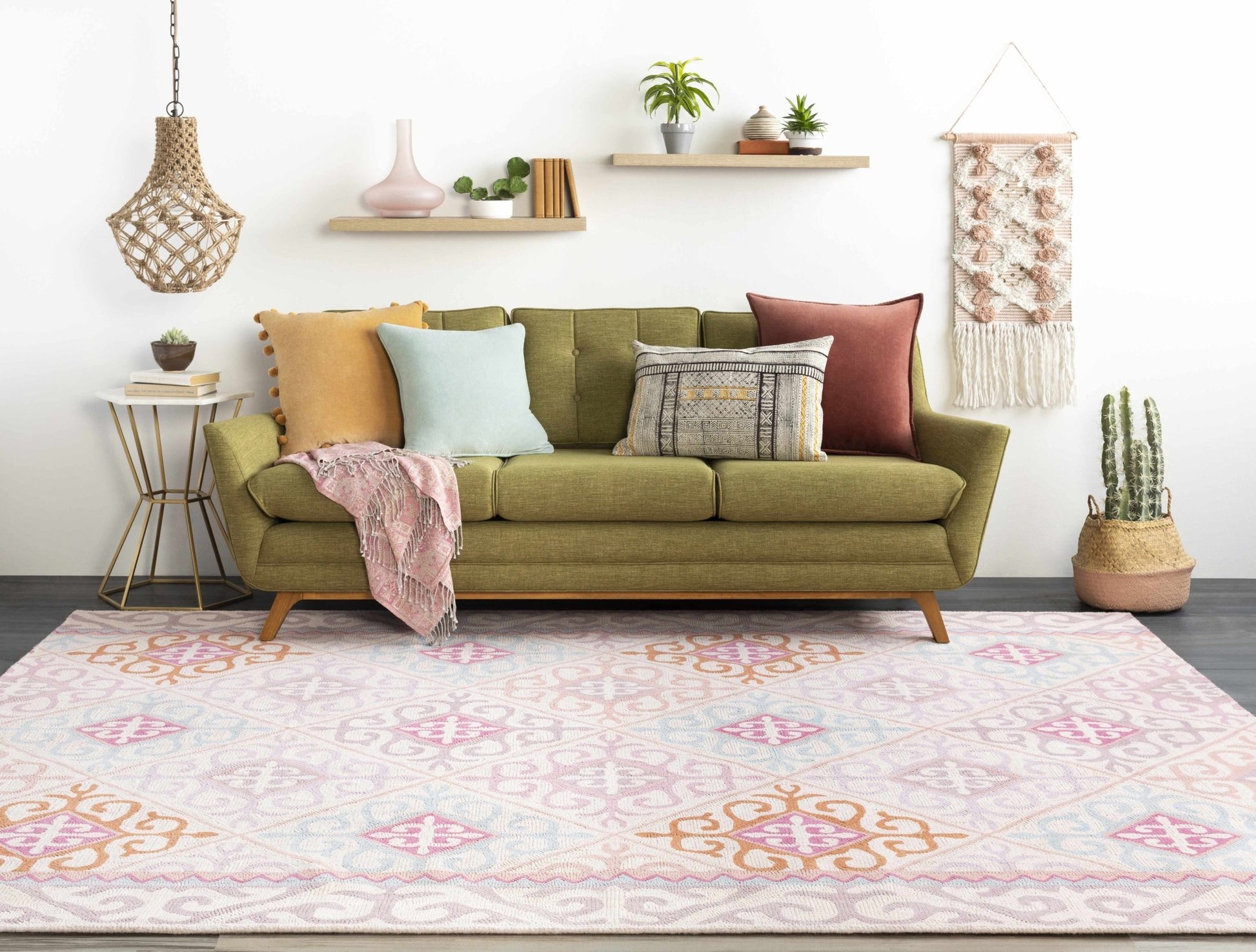 Drumore Beige Boho Wall Hanging - Quahog Bay Bedding