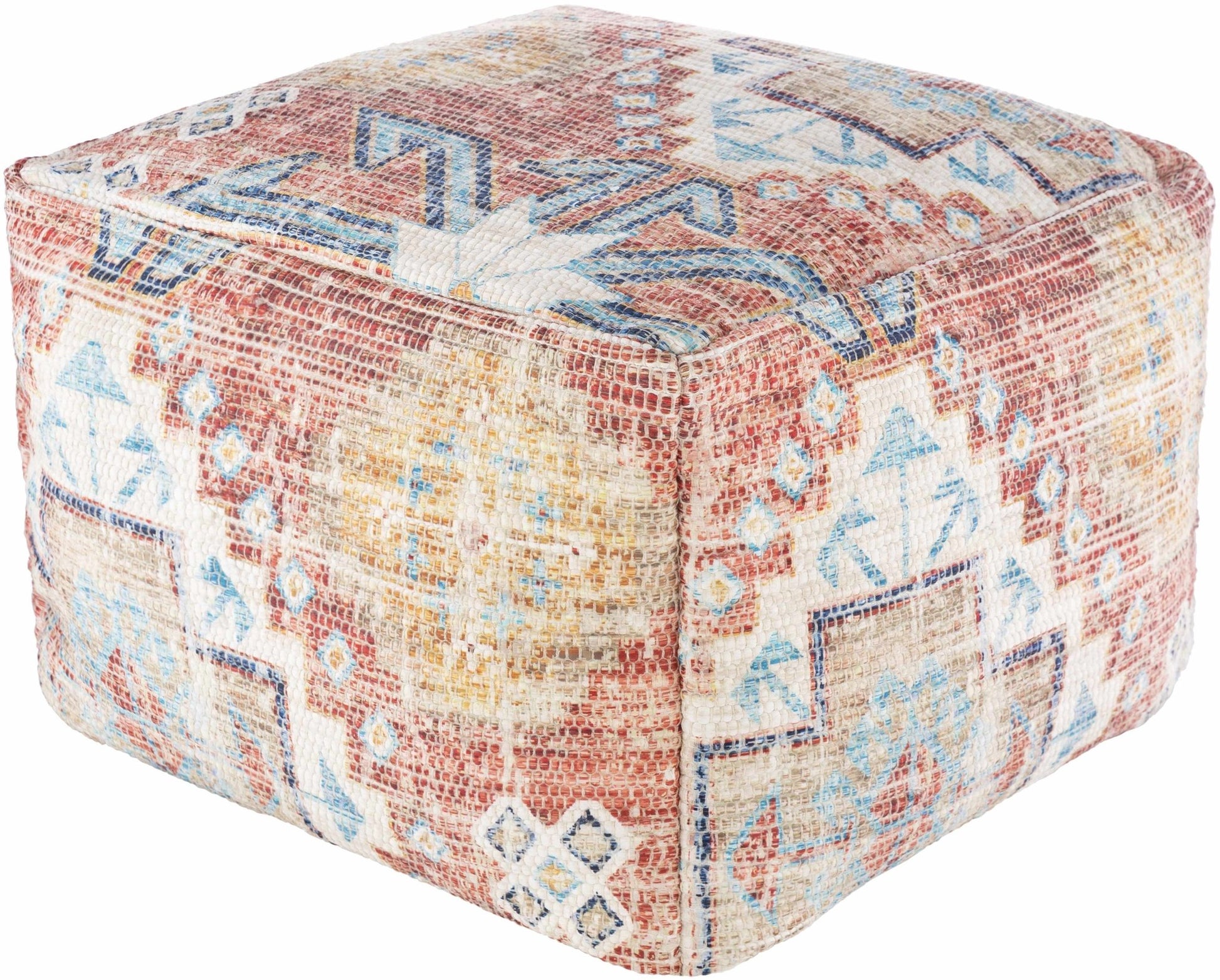 Dulwich Handwoven Neutral Pouf - Quahog Bay Bedding