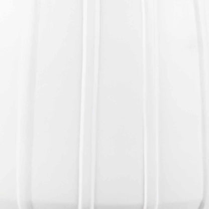 Dunguan White Ribbed Wood Planter