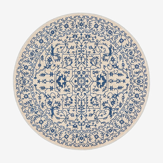 Dunsinane Area Rug - Chenille Woven Cotton Kilim Rug - Stain Resistant & Non-Slip Base - Quahog Bay Bedding