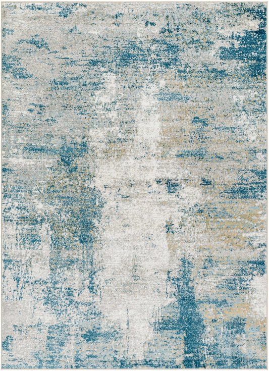 Duval Blue Abstract Area Rug - Quahog Bay Bedding