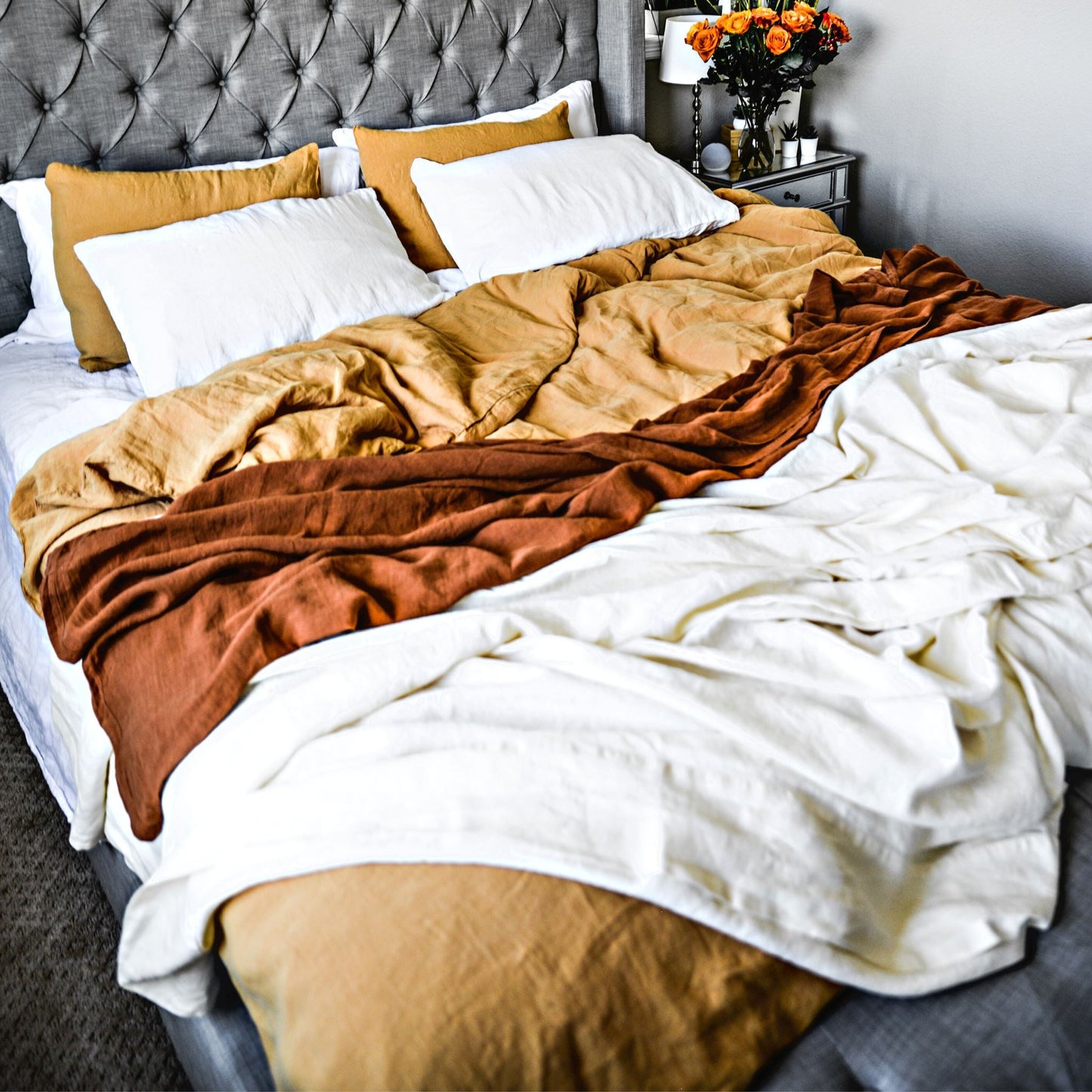 Luxurious Linen Duvet Cover - European Linen