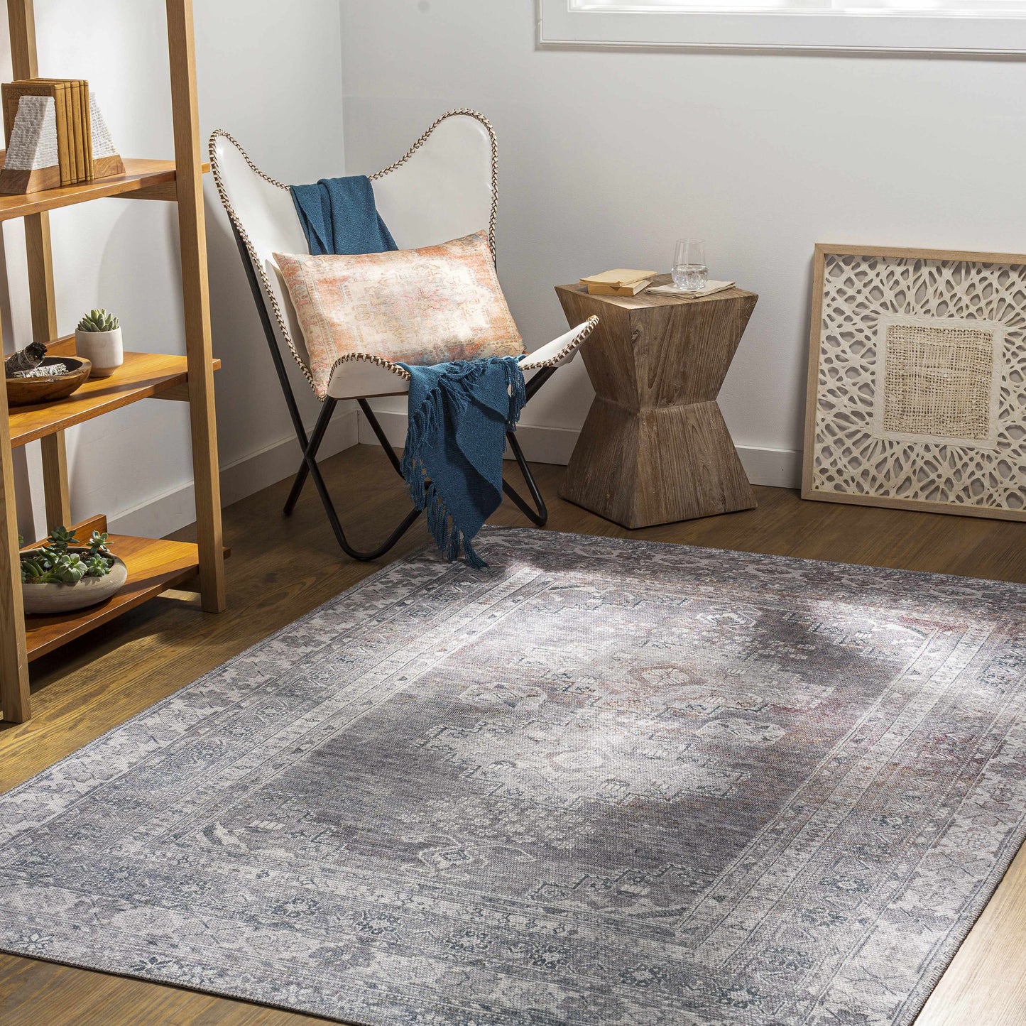 Baltinglass Gray Washable Area Rug - Limited Edition