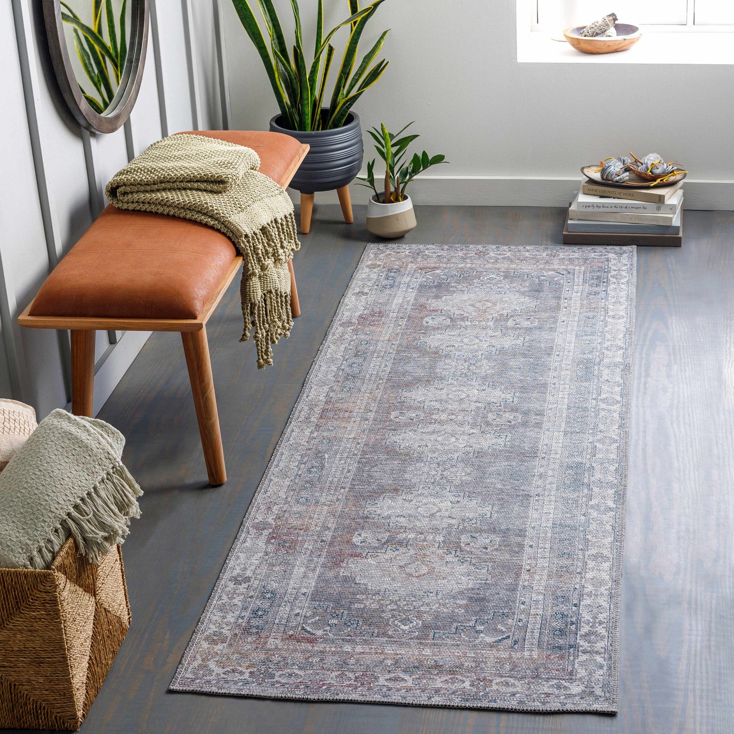 Baltinglass Gray Washable Area Rug - Limited Edition