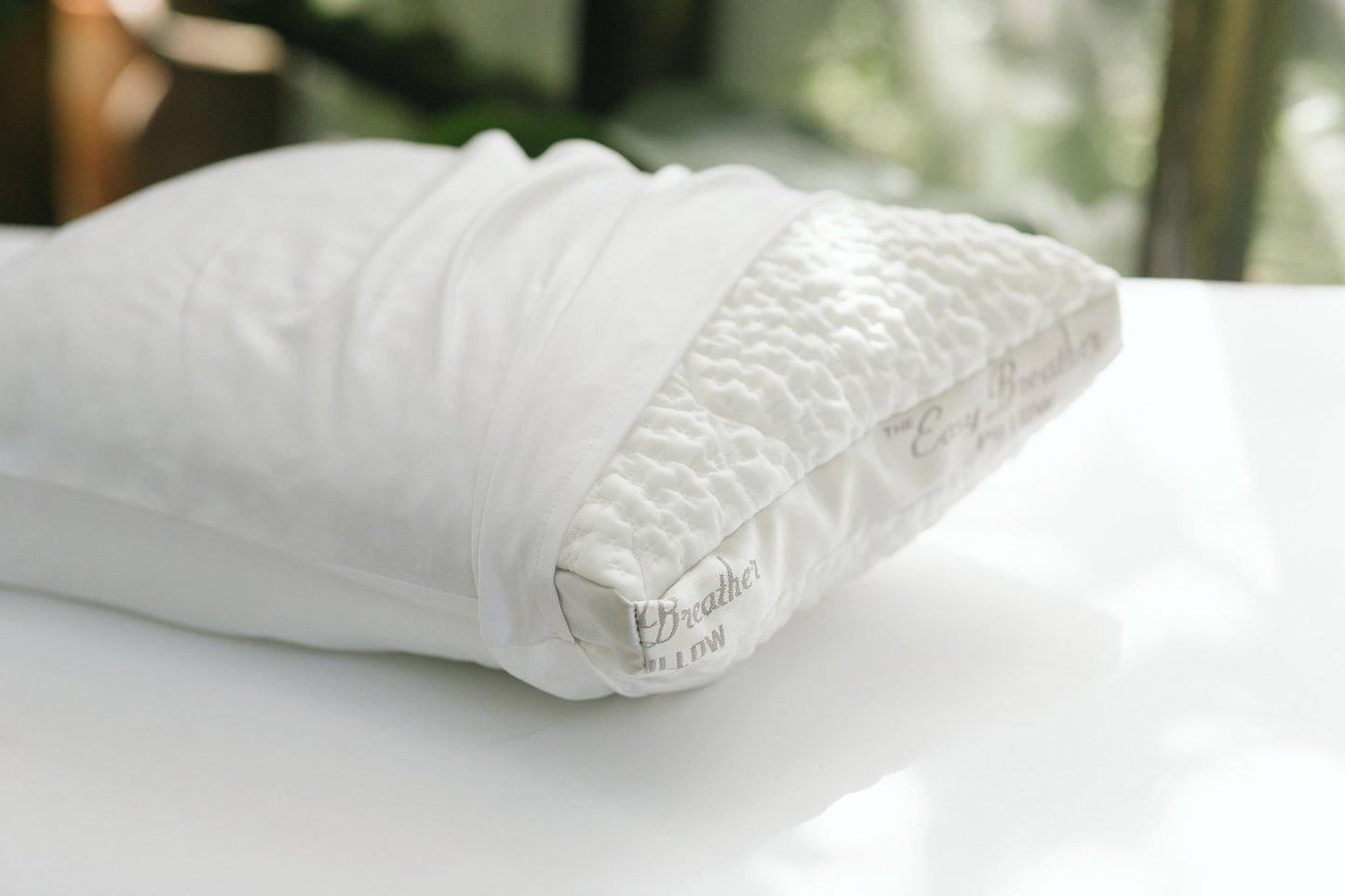 Easy Breather Jr. Pillow - Organic Sateen Junior Sized Pillow - Quahog Bay Bedding