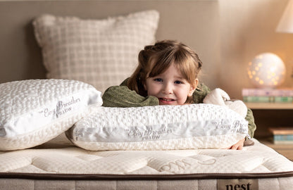 Easy Breather Jr. Pillow - Organic Sateen Junior Sized Pillow - Quahog Bay Bedding