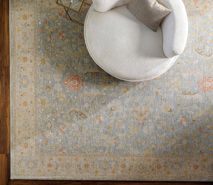 Edie Taupe Oushak Rug - Quahog Bay Bedding