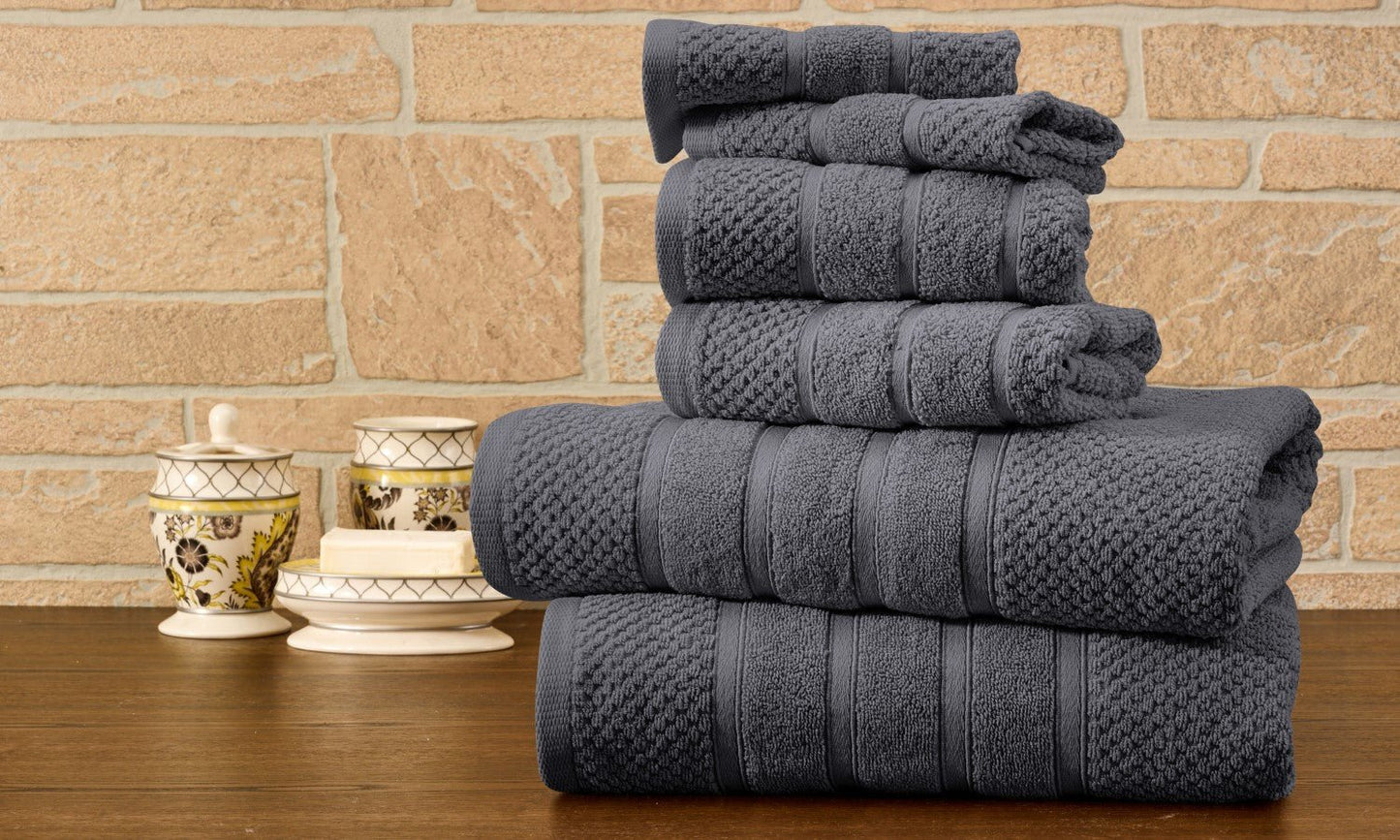 Egyptian Cotton Bath Towel Set 6PC - Quahog Bay Bedding