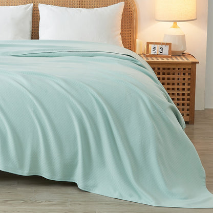 Egyptian Cotton Diamond Blanket - Quahog Bay Bedding