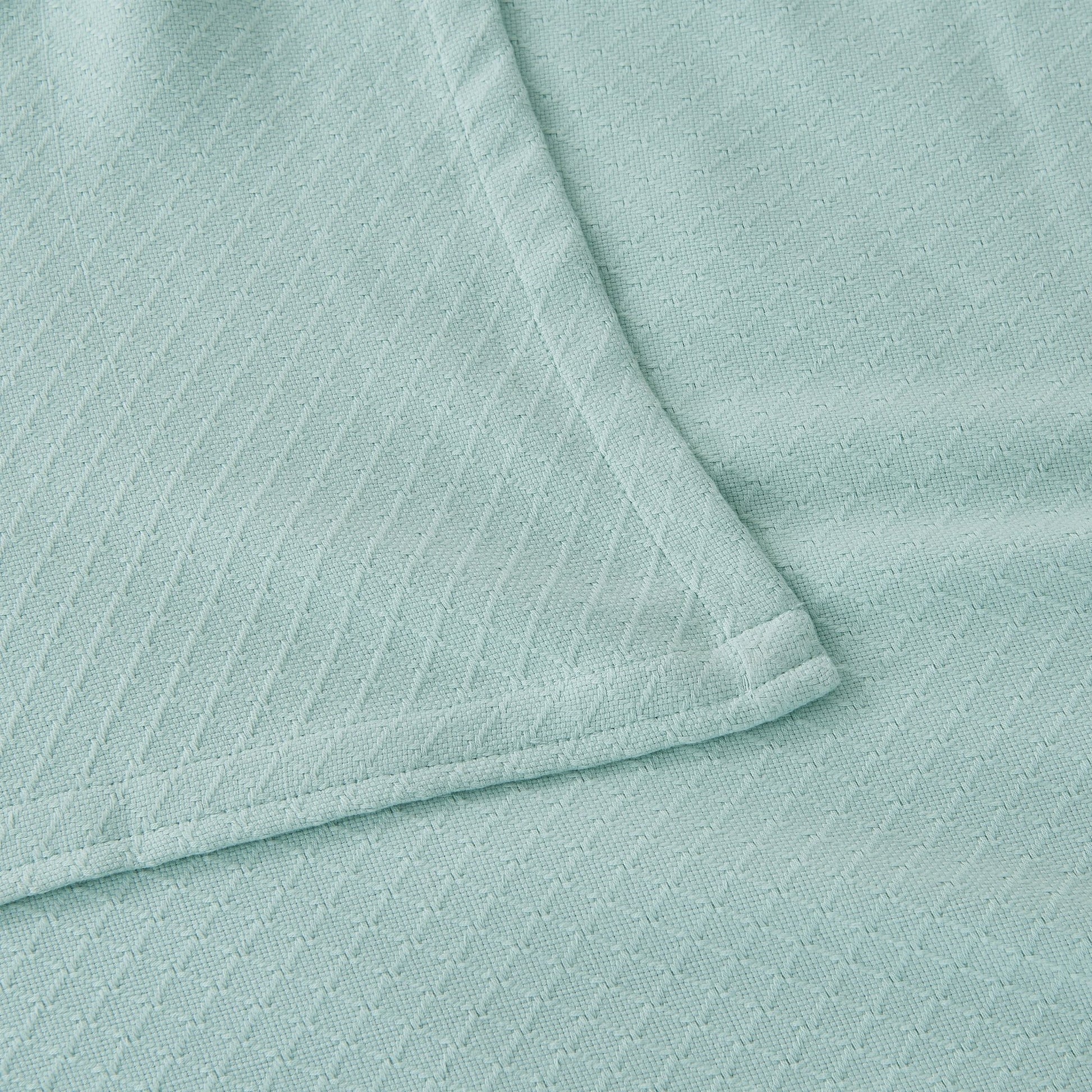Egyptian Cotton Diamond Blanket - Quahog Bay Bedding
