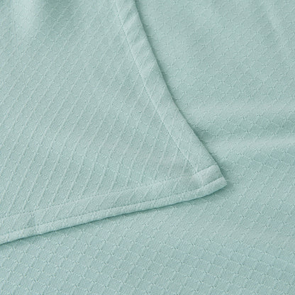 Egyptian Cotton Diamond Blanket - Quahog Bay Bedding