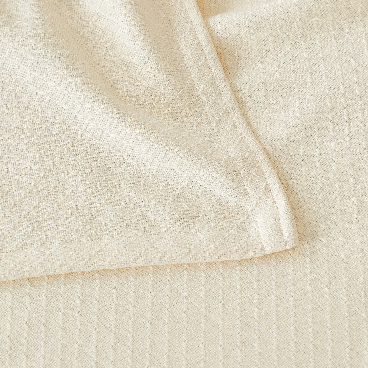 Egyptian Cotton Diamond Blanket - Quahog Bay Bedding
