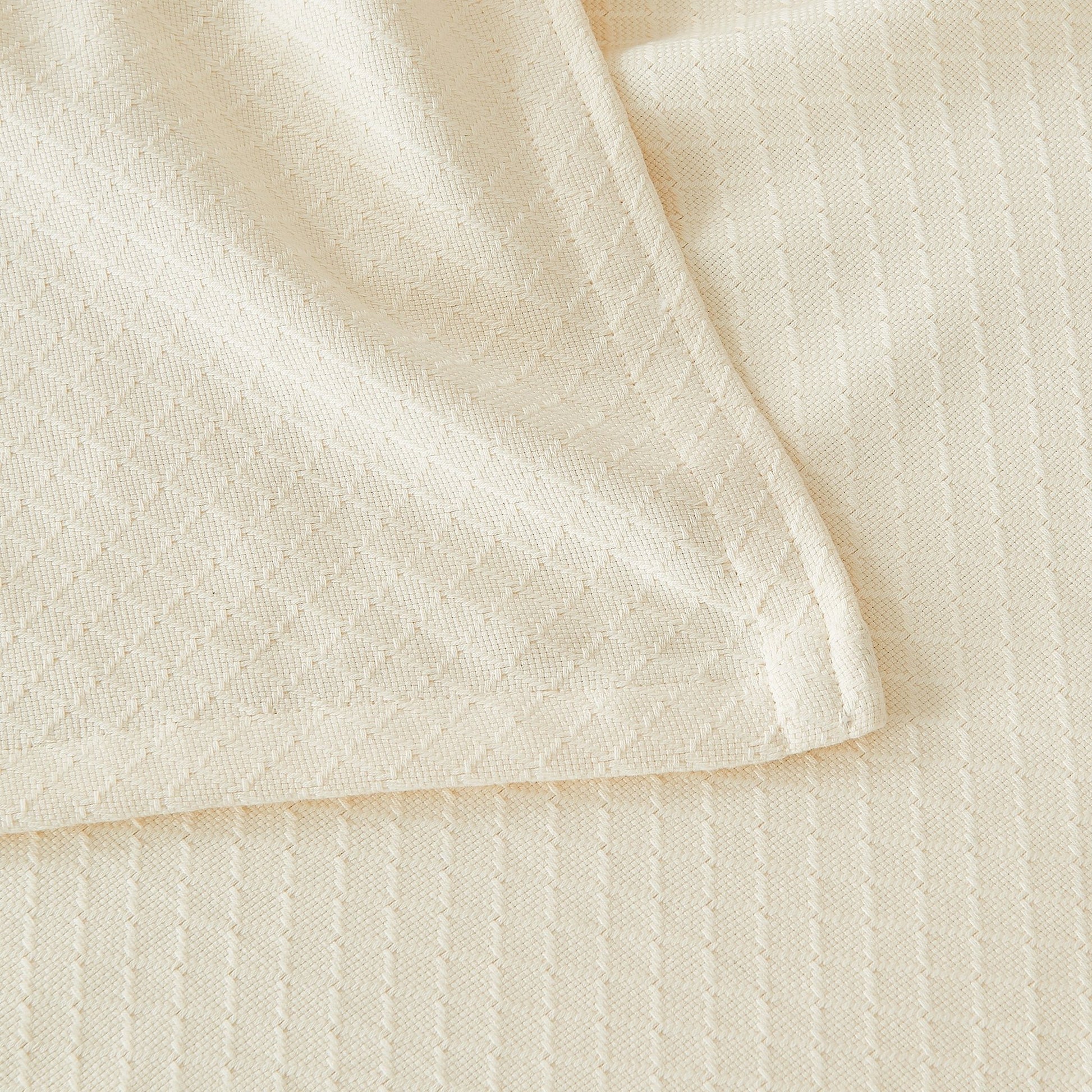 Egyptian Cotton Diamond Blanket - Quahog Bay Bedding