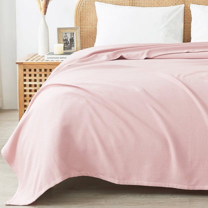 Egyptian Cotton Diamond Blanket - Quahog Bay Bedding