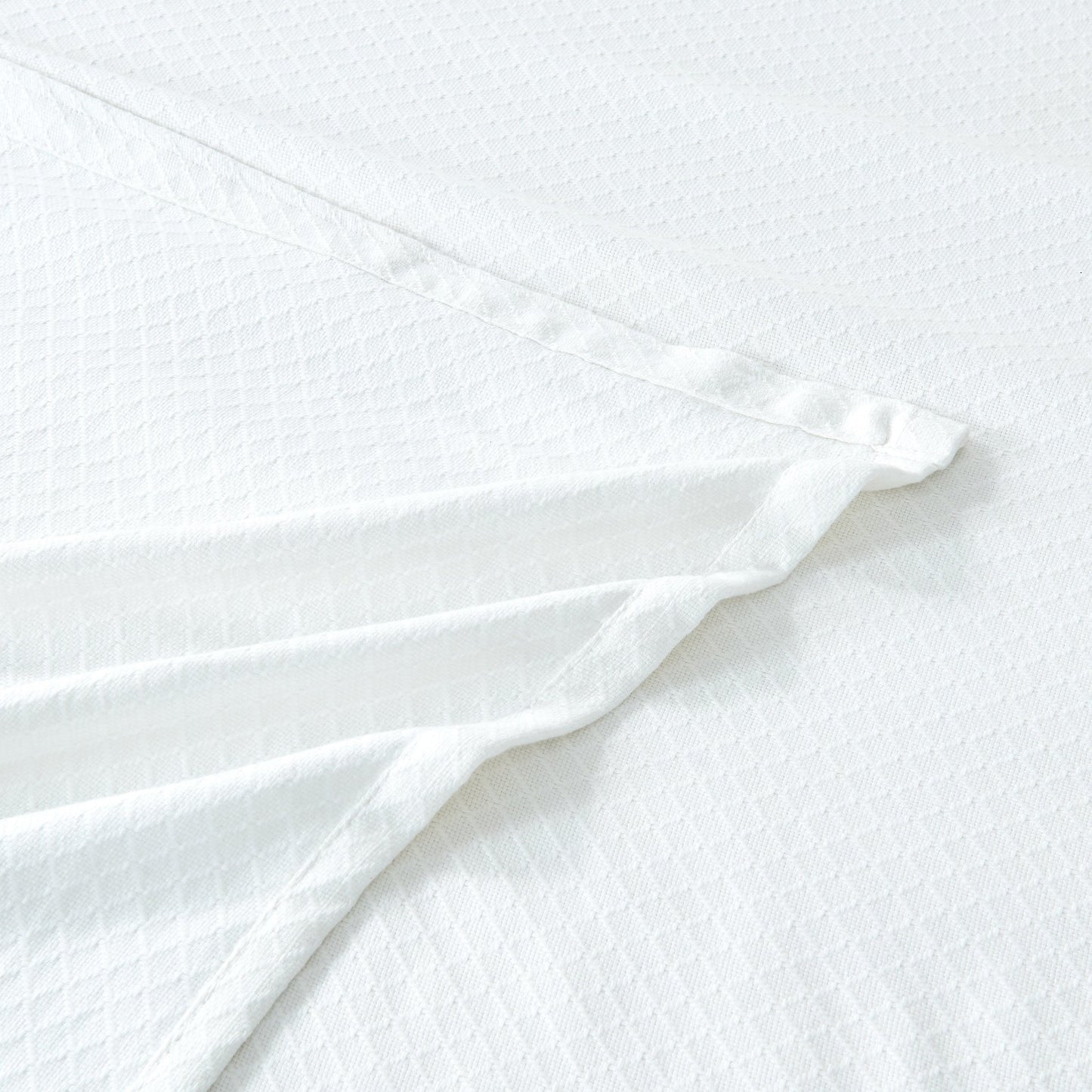 Egyptian Cotton Diamond Blanket - Quahog Bay Bedding