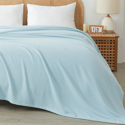 Egyptian Cotton Diamond Blanket - Quahog Bay Bedding