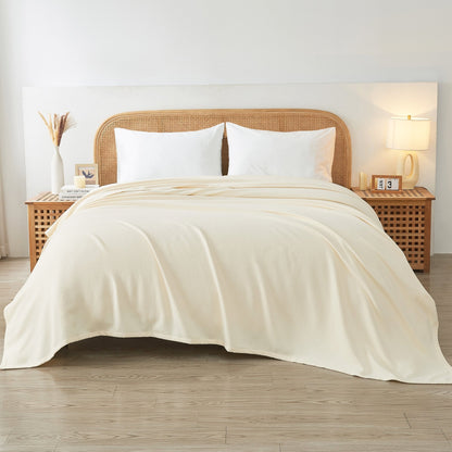 Egyptian Cotton Diamond Blanket - Quahog Bay Bedding