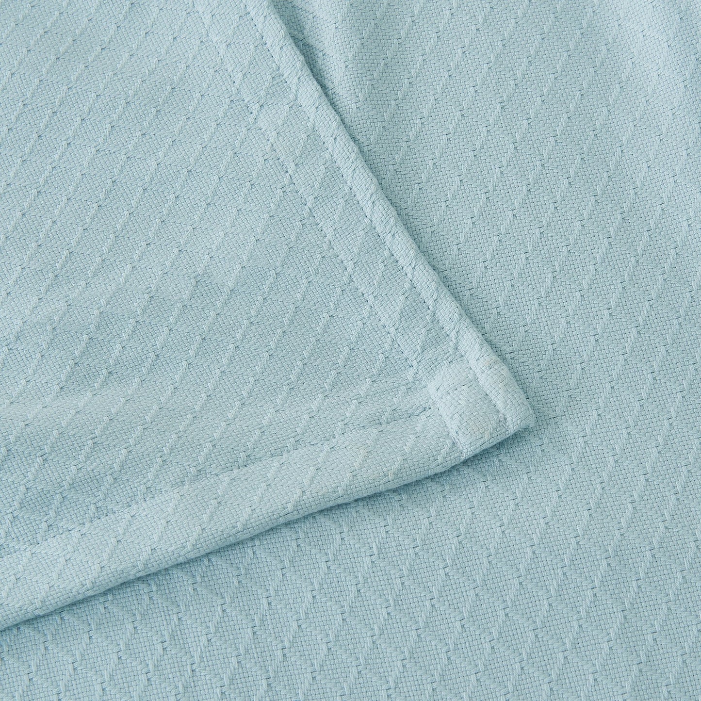 Egyptian Cotton Diamond Blanket - Quahog Bay Bedding