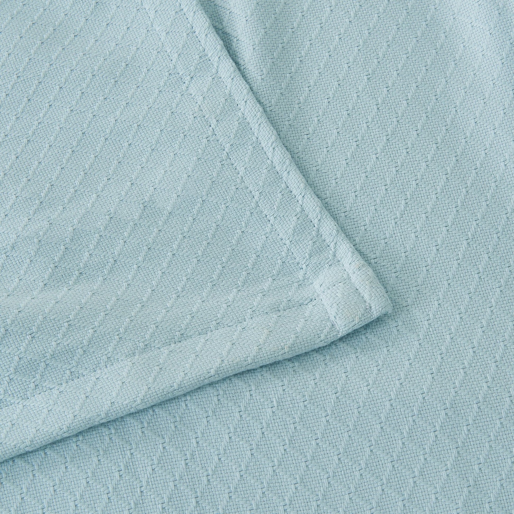 Egyptian Cotton Diamond Blanket - Quahog Bay Bedding