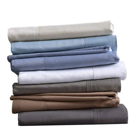 Egyptian Linens Bamboo Blend Split Top King Sheets 4PC - Fitted Sheet With Wings - Quahog Bay Bedding