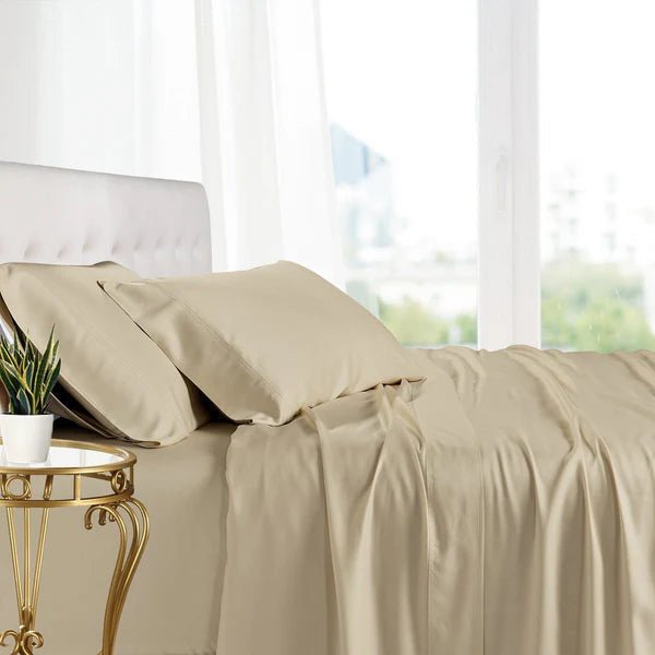 Egyptian Linens Bamboo Split Top King Sheets - 100% Bamboo Viscose - Quahog Bay Bedding