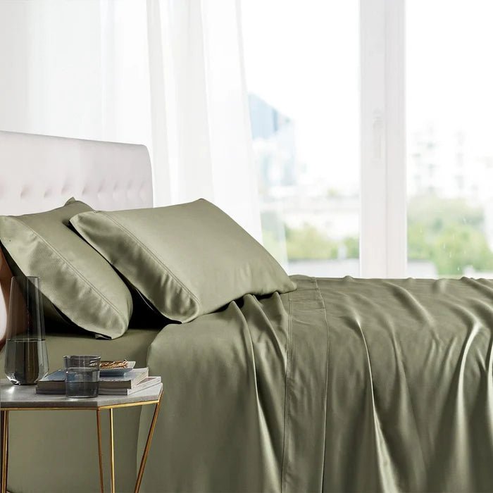 Egyptian Linens Bamboo Split Top King Sheets - 100% Bamboo Viscose - Quahog Bay Bedding