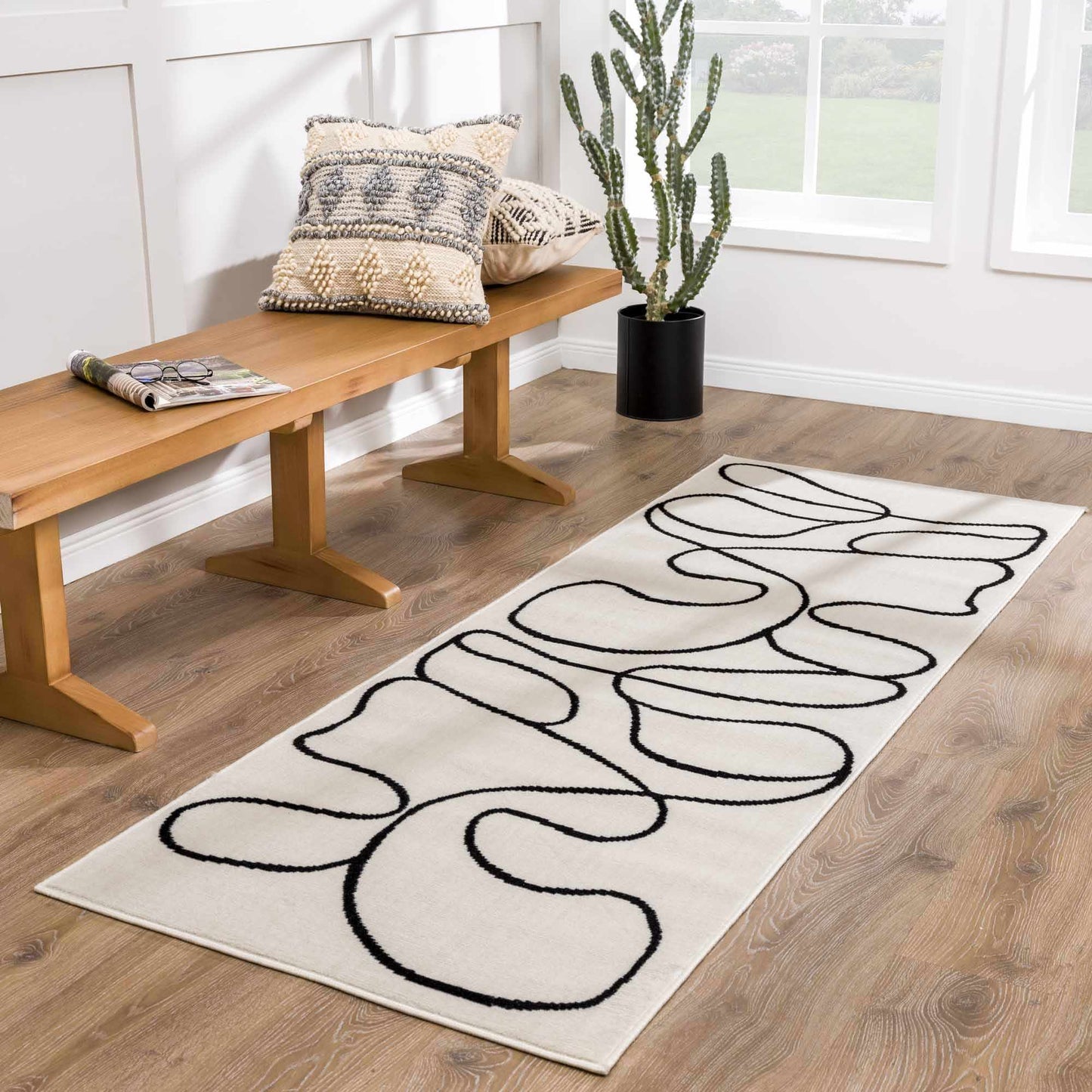 Eilir Modern Low Profile Boho Rug - Quahog Bay Bedding