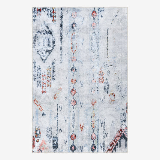 Elias Area Rug - Modern, Stain Resistant, Chenille Cotton Rugs, Non-Slip Base - Quahog Bay Bedding