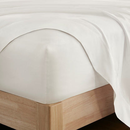 Elina American Grown Supima 500TC Cotton Percale Sheet Set - Bright White - Quahog Bay Bedding