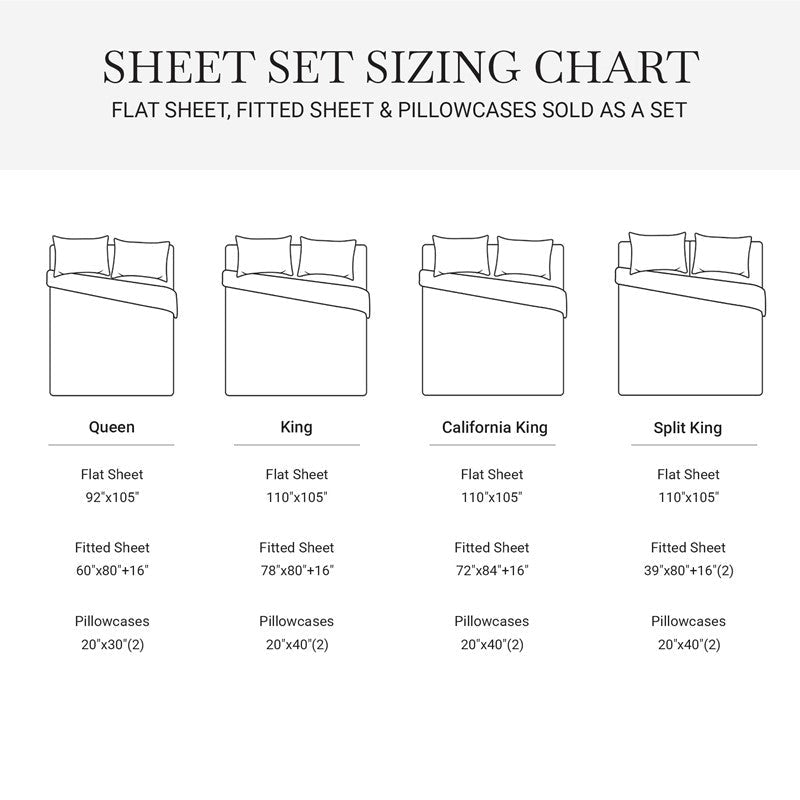 Elina American Grown Supima 500TC Cotton Percale Sheet Set - Bright White - Quahog Bay Bedding