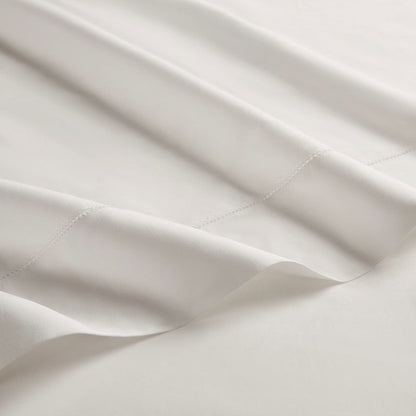 Elina American Grown Supima 500TC Cotton Percale Sheet Set - Bright White - Quahog Bay Bedding