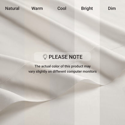 Elina American Grown Supima 500TC Cotton Percale Sheet Set - Bright White - Quahog Bay Bedding