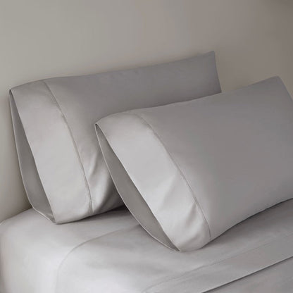 Elina American Grown Supima 500TC Cotton Percale Sheet Set - Grey - Quahog Bay Bedding
