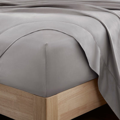 Elina American Grown Supima 500TC Cotton Percale Sheet Set - Grey - Quahog Bay Bedding
