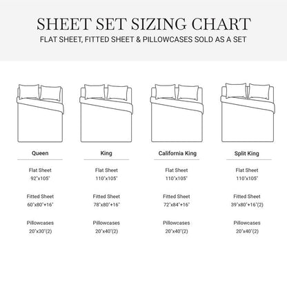 Elina American Grown Supima 500TC Cotton Percale Sheet Set - Grey - Quahog Bay Bedding