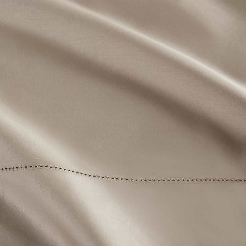 Elina American Grown Supima 500TC Cotton Percale Sheet Set - Linen - Quahog Bay Bedding