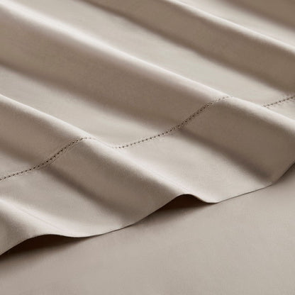 Elina American Grown Supima 500TC Cotton Percale Sheet Set - Linen - Quahog Bay Bedding