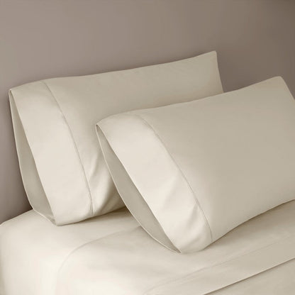 Elina American Grown Supima 500TC Cotton Percale Sheet Set - Off White - Quahog Bay Bedding