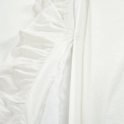 Ella Ruffle Lace 100% Cotton Duvet Cover 3 Piece Set - Quahog Bay Bedding