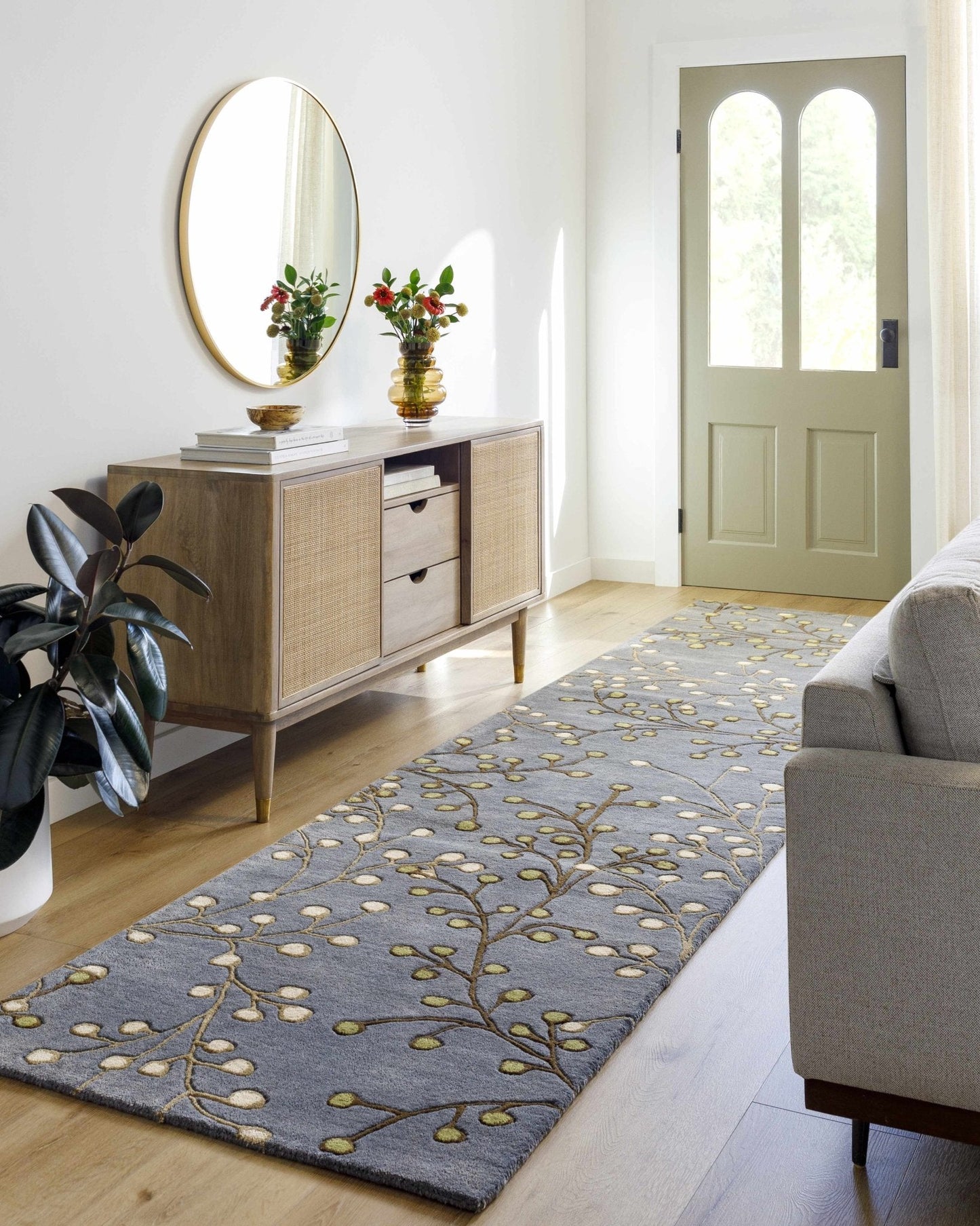 Elsu Brown Beige Wool Rug - Quahog Bay Bedding