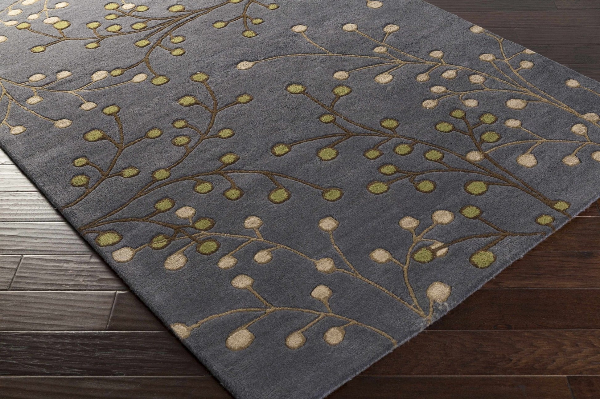 Elsu Brown Beige Wool Rug - Quahog Bay Bedding