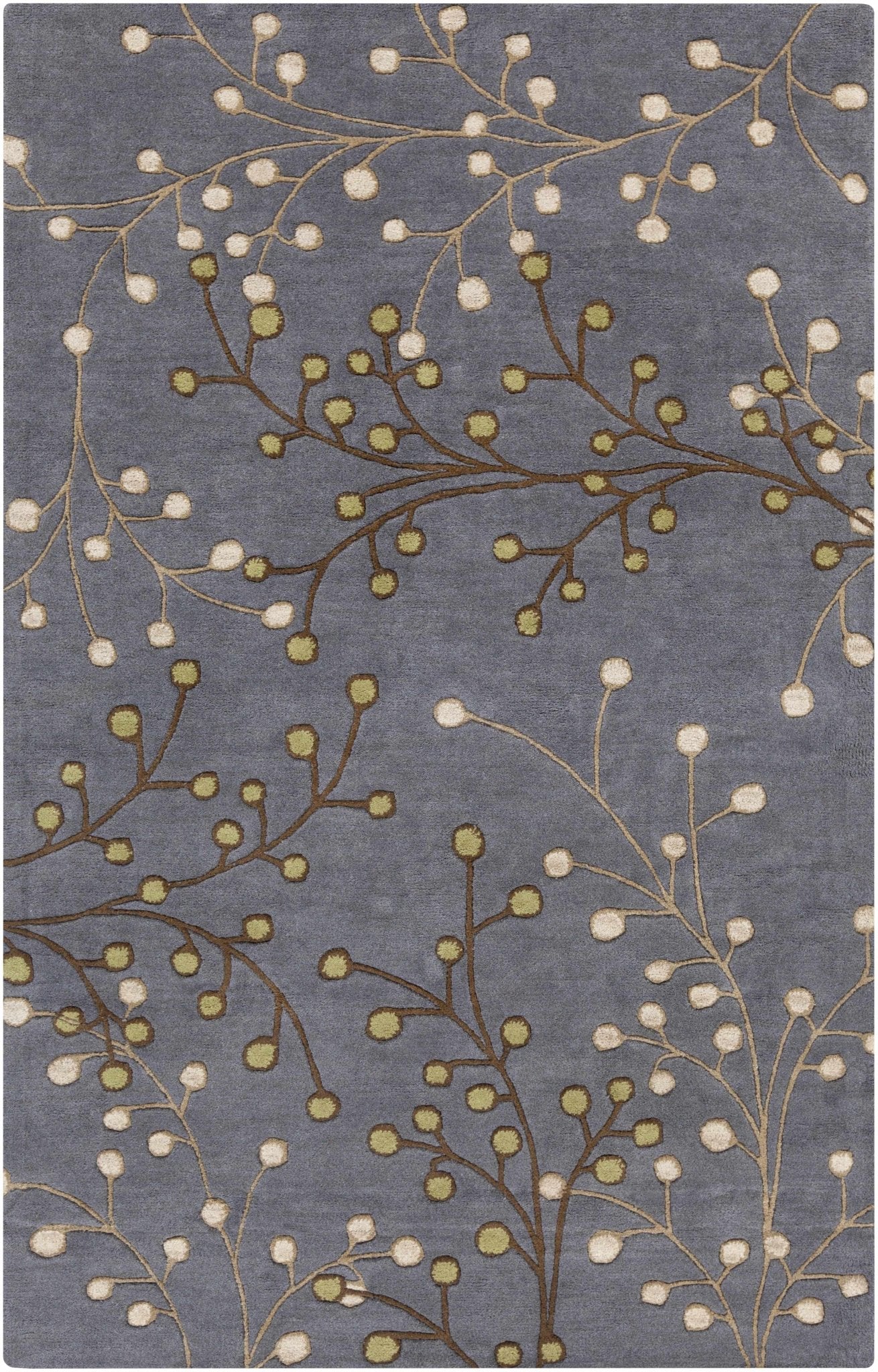 Elsu Brown Beige Wool Rug - Quahog Bay Bedding