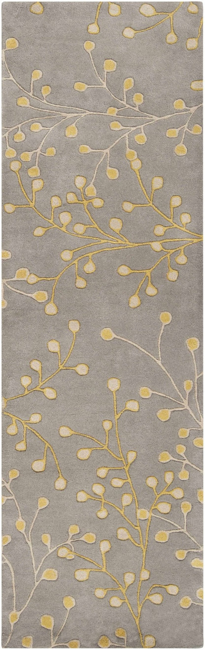 Elsu Mustard Wool Area Rug - Quahog Bay Bedding